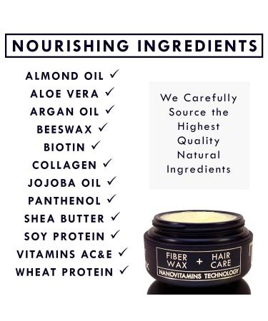 MaxWax Natural Hair Styling Wax Repair Strengthen & Protect Hair | Matte & Shine Finish for Men & Women Nourishing Ingredients & Vitamins - Buy Online on GoSupps.com