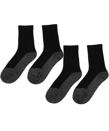 Thermosocks constant temperature Heated foot warmers Heated socks aluminized fiber nylon 2 pair of thermosocks for outdoor hiking outdoor skiing (short)