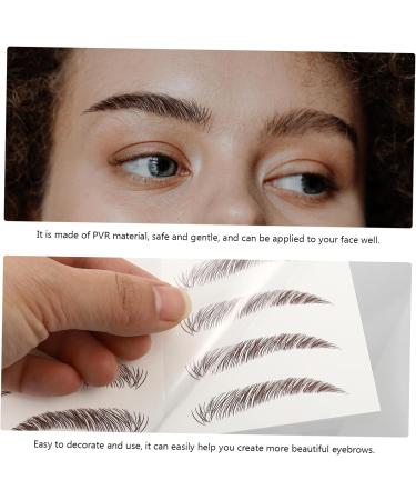 FOMIYES 10 Sheets Eyebrow 3d Sticker Lady Tools False Eyebrows -like Eyebrows Stickers Template Girl - Buy Online on GoSupps.com