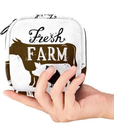 Large Animal Period Bag for Girls & Women - Multicoloured | Menstrual Cup Pouch & Sanitary Napkin Organizer - Buy Online on GoSupps.com