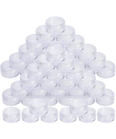 Proleo cosmetics doses 100 pieces of the sample container 5G Nailart jugs with screw cap for cosmetics lip balm cr me ointments powder jewelry (white)