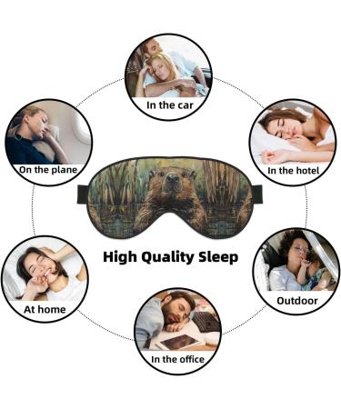 SSIMOO Beaver Sleep Mask | Adjustable Breathable Eye Mask for Comfortable Sleep - Buy Now - Buy Online on GoSupps.com