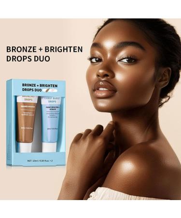 Self Tanning Face Drops Luminous Radiance Drops | Pack of 2 Moisturizing Lotion Progressive Radiance Illuminating for Legs Self-Tanning Daily Use Home Salon Travel Makeup 10ml - Buy Online on GoSupps.com
