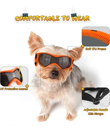 PETLESO Dog Goggles - UV Protection Sunglasses for Small/Medium Dogs | Anti-UV Eye Protection - Buy Online on GoSupps.com