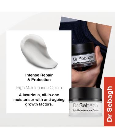 Dr Sebagh High Maintenance Cream (1.7 fl oz) - Ultra-Rich Hydrating Moisturizer - Facial Moisturizer for Dry Skin - Anti-Aging Cream for Face - Luxurious Hydrating Moisturizer for Women - Buy Online on GoSupps.com