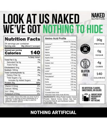 NAKED Chocolate Whey Isolate Protein Powder (24 Servings) Strawberry Lemonade Energy Pre Workout (30 Servings) Grass-Fed Non-GMO Gluten Free Soy Free Vegan Friendly - Buy Online on GoSupps.com