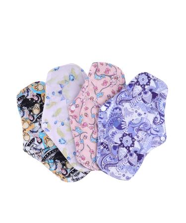 Healifty 4pcs Feminine Pads Menstrual Pads Charcoal Mom Clothes Washable Sanitary Napkins Washable Sanitary Pads Cloth Sanitary Pads Clothing Panties Aunt Towel Sanitary Cloth Washable