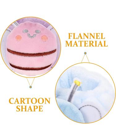 SHERCHPRY 4pi ces Bracelets De Spa Flanelle Pour Lavage Du Visage Lot De Bracelets Abeille Absorbant Eau Et Confortables - Buy Online on GoSupps.com