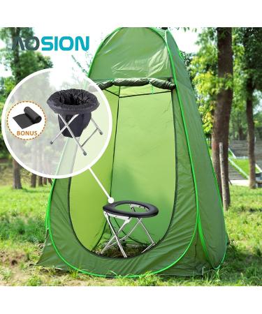 Aosion Portable Camping Toilet for Adults - Folding seat for Hiking, Boating, and Travel - Buy Online on GoSupps.com