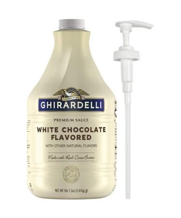 Ghirardelli Chocolate Sauce Set Chocolate Sauce Pack with White Chocolate Flavored Sauce 87.3oz Sauce Bottle with Pump Chocolate Syrup for Coffee Toppings Ice Cream