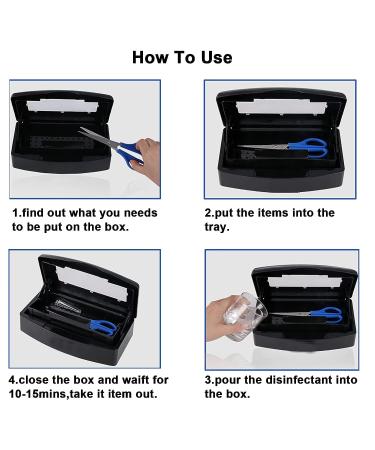 Plastic Nail Art Tool Sterilizer Tray - Clean & Sterilize Tweezers, Salon & Spa Equipment in Black - LXIANGN - Buy Online on GoSupps.com