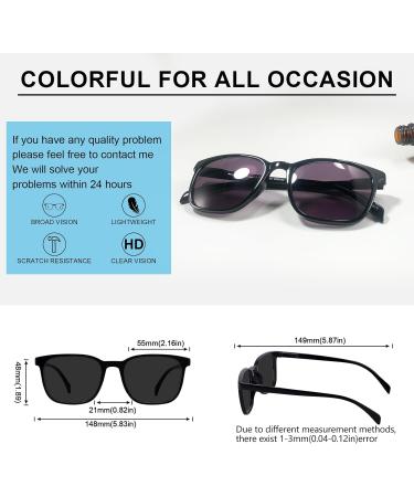 OCCI CHIARI XL Sunglasses with Readers for Men - Comfortable Sun Reading Glasses (1.25x Black) - Perfect for Large Heads - International Shipping Available - Buy Online on GoSupps.com