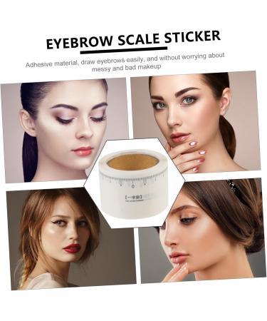 FOMIYES 2 rolls Measuring of Measure Practical Sticker White Ruler Tool Scale Guide Brow Woman Eyebrow 1 count (Pack of 1) White 2x2pcs - Buy Online on GoSupps.com