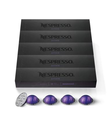 Nespresso Capsules VertuoLine, Altissio, Medium Roast Espresso Coffee, 50 Count Coffee Pods, Brews 1.35 Ounce Altissio 50 Count (Pack of 1)