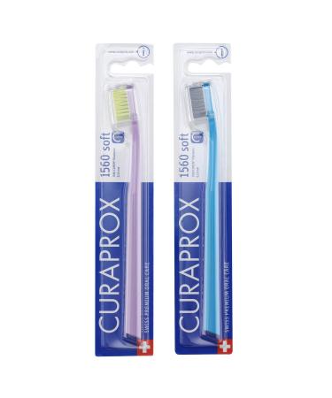 Curaprox CS1560 manual toothbrush soft 2 pieces (assorted colors color not selectable) soft toothbrush toothbrush - Buy Online on GoSupps.com