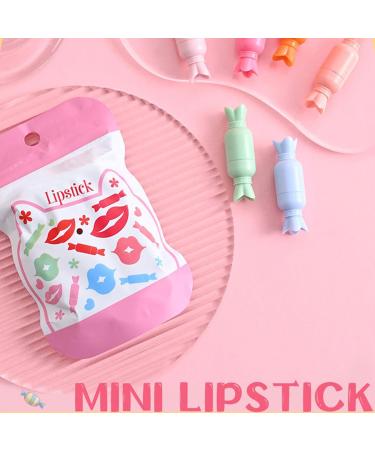 Sghtil Set of Cute Lipsticks Makeup Pills 6 x Durable Velvet Lip Gloss Set Candy Lip Gloss Pills - Buy Online on GoSupps.com