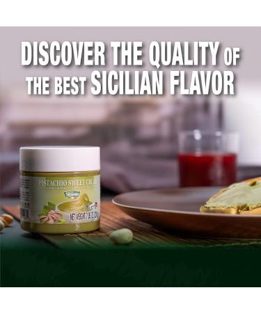 SICANIA Premium Pistachio Cream 7.05 oz - Authentic Italian Gluten-Free Non-GMO Gourmet Spread for Desserts & Pastries - Perfect for Dubai Pistachio Chocolate Bar - Buy Online on GoSupps.com