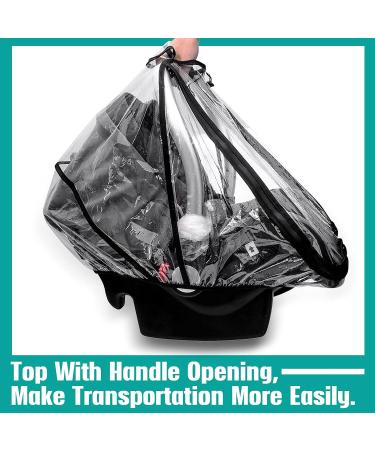 Universal Car Seat Rain Cover - Windproof & Waterproof EVA Weather Shield with Zipper Door, Side Ventilation for Maxi COSI & More - Buy Online on GoSupps.com