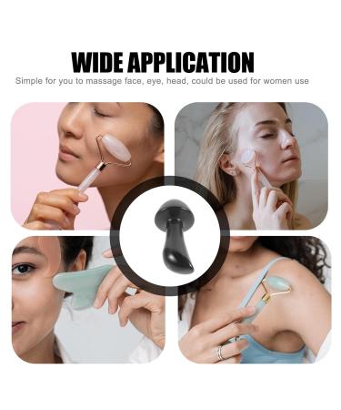 Mobestech Jade Facial Massage Tool - Mushroom Gua Sha & Obsidian Eye Massager for Smooth Skin | International Shipping - Buy Online on GoSupps.com