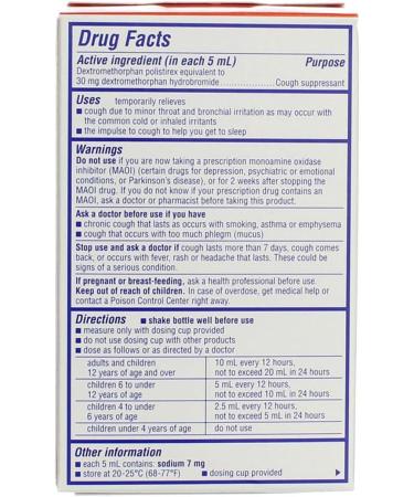 Delsym Cough Suppressant Liquid 3 oz - Fast Relief for Adults | Cough Medicine | Orange Flavor | International Shipping Available - Buy Online on GoSupps.com