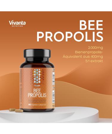 Bees Propolis Capsules 2000mg - 180 Caps (3-Month Supply) | Natural 5:1 Bee Propolis Extract - Boost Immunity & Wellness - Buy Online on GoSupps.com