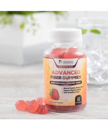 Daily Prebiotic Fiber Gummies for Adults - 60 Count - Digestive Health Support for Men and Women - Natural Dietary Supplement - Buy Online on GoSupps.com