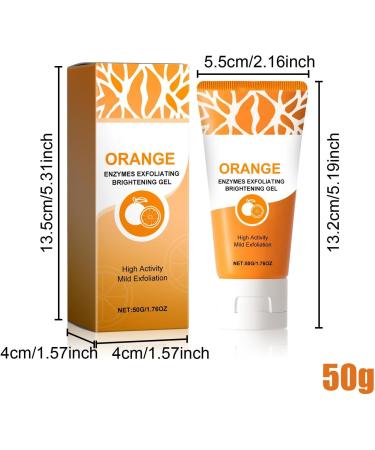 Orange Body Scrubs Orange Sweet Scrubs Orange Moisturizing Scrubs Gel Scrub for Face Body Skin Orange Peeling Gel Deep Cleansing Moisturizing Skin Orange Gel for All Types Skin - Buy Online on GoSupps.com