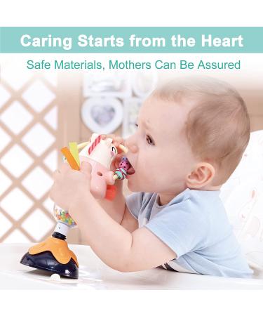iPlay iLearn Baby Rattles Set | High Chair Toys with Suction Cup | Interactive Development Tray Toy for Newborn Gifts | 6-24 Months Boys Girls Kids - Buy Online on GoSupps.com