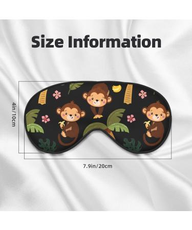 Adjustable Double-Sided Monkeys Swinging from Palms Sleep Mask | Soft Eye Covers for Perfect Shading & Reducing Eye Edema - Buy Online on GoSupps.com