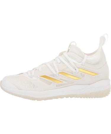 adidas Men's Adizero Afterburner 9 Turf Baseball Shoe 12.5 White/Gold Metallic - Buy Online on GoSupps.com
