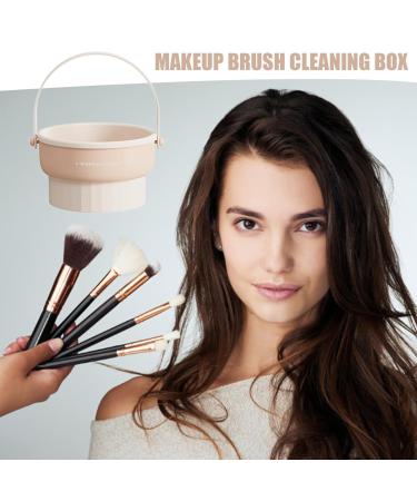 Optimal Makeup Brush Cleaning Box - Silicone Holder Rack & Portable Cleanser Tool with Drying Function - Buy Online on GoSupps.com