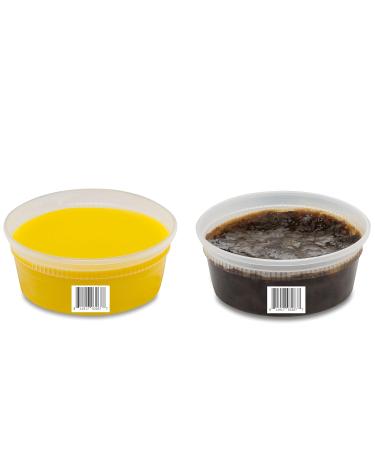 Raw African Shea Butter & Black Soap Combo Set - 8 oz Unrefined Grade A - 100% Pure Natural from Ghana for Skin Body & Hair Care - Eczema Psoriasis & Stretch Marks Relief - Buy Online on GoSupps.com