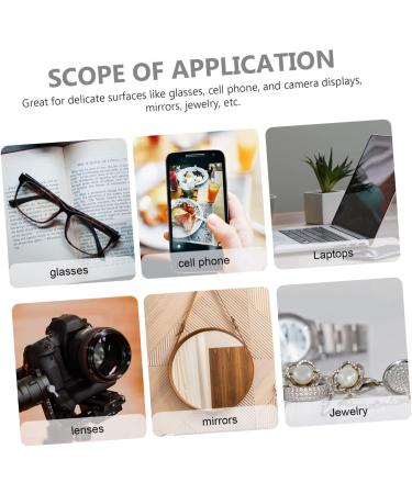 60 Pcs Premium Glasses & Screen Cleaning Cloth - Microfiber Polishing Cloth for Eyeglasses Electronics & Monitors - International Shipping Available - Buy Online on GoSupps.com