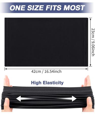 Kiiwah 2-Piece Multifunctional Hose Scarf - Windproof Bandanas for Sun Protection & Thermal Warmth - Black Neck Warmer for Cycling Ski Motorcycle & Running - Buy Online on GoSupps.com