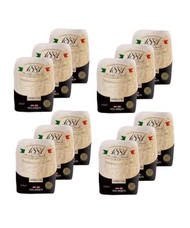 Pasta Berruto - 1881 Caserecce Italian Pasta No. 163 - 1881 Pasta Berruto Pack of 12 - 500 g