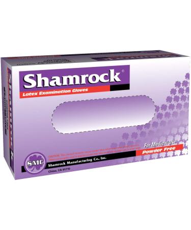 Shamrock Latex Medical Grade Powder Free Gloves, Size Large, Fully Textured, Strong Latex Gloves