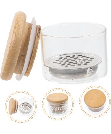 VINTORKY Nail Art Brush Cup Nail Dappen Dish Manicure Nail Dish Acrylic Nail Supplies Nail Dish Cups Nail Cups Nail Dish with Lids Dish for Acrylic Nails Tool Glass Stainless Steel - Buy Online on GoSupps.com