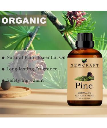 Organic Pine Essential Oil 120ML - 100% Pure Natural Aromatherapy Oil with Dropper for Diffuser - 4 Fl Oz - Buy Online on GoSupps.com