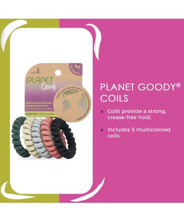 Goody Planet Goody Elastic Thick Hair Coils - 5 Count Neutral Pack - Hair Accessories for Women and Girls - Ideal for Medium to Thick Hair - Buy Online on GoSupps.com
