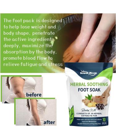 Herbal Soothing Foot Soak Herbal Detox Foot Soak Beads Herbal Detox Cleansing Foot Soak Beads Foot Care (10pcs/1Bag) - Buy Online on GoSupps.com