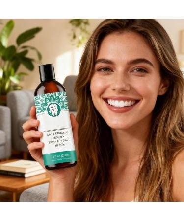 237ml Mouthwash Natural Alcohol-Free Gum Rinse - Column with Tongue Scraper and Toothbrush for Oral Hygiene Health and Dry Teeth Repair for Travel and Adults - Buy Online on GoSupps.com