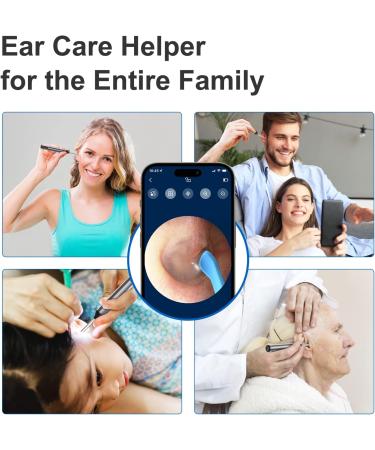 Wireless Ear Wax Removal Camera & Cleaner Kit for iPhone, iPad, Android - DCLIKRE Otoscope with Light - Ear Scope Tool for Visible Ear Care - Buy Online on GoSupps.com
