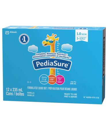 PediaSure Formulated Liquid Diet Vanilla 12 count 2820 mL