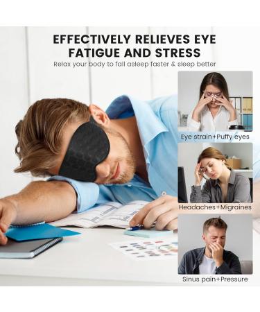 3D Deep Contoured Sleep Mask for Men & Women - Soft Breathable Eye Shade for Travel Yoga & Naps - Adjustable Strap Night Blindfold - Buy Online on GoSupps.com