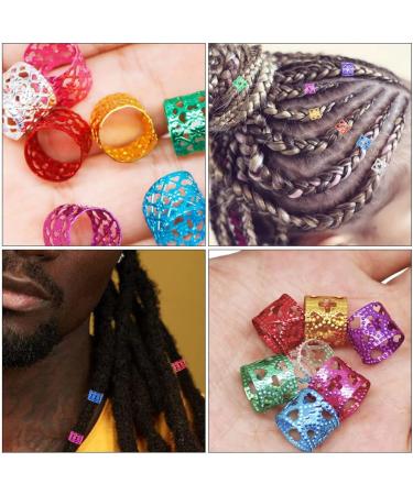 Uonlytech Dreadlocks Braiding Bead Colorful Hair Braid Rings Dreadlocks Metal Hair Cuffs Hair Pendants Decoration Clips Delicate Hair Coils Braiding Hair Cuffs Assorted Hair Jewelry Braids - Buy Online on GoSupps.com