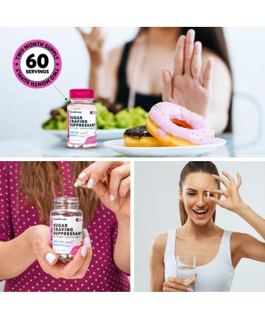 Chromium Picolinate 200mcg Sugar Craving Suppressant - Stop Sweet Temptations - 60 Vegan Capsules - Buy Online on GoSupps.com