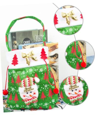 PLAFOPE Santa Present 3pcs Christmas Candy Bag Candy Bags Packaging Ornament Bag Candy Wrapping Bag Backpack Decorate - Buy Online on GoSupps.com