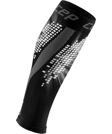 Shop CEP Nighttech Calf Sleeves for Women | Colorful Reflective Leg Warmers in Black | Size IV - International Shipping Available - Buy Online on GoSupps.com