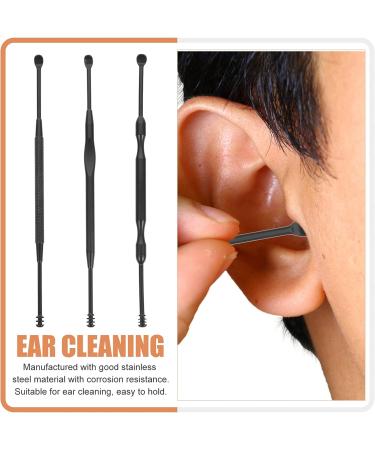 Stainless Steel Ear Pick Set for Ear Wax Removal - Dual Head Cleaner Kit for Home and Travel - Buy Online on GoSupps.com