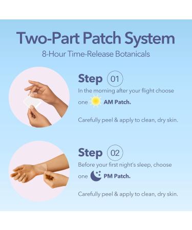 Jet Lag AM & PM Travel Patches Natural Day & Night Support for Travelers Energy Focus & Restful Sleep with B12 Rhodiola Valerian Lemon Balm Lavender & More 8 Topical Patches Jet Lag AM/PM (1 count pack of 8) - Buy Online on GoSupps.com